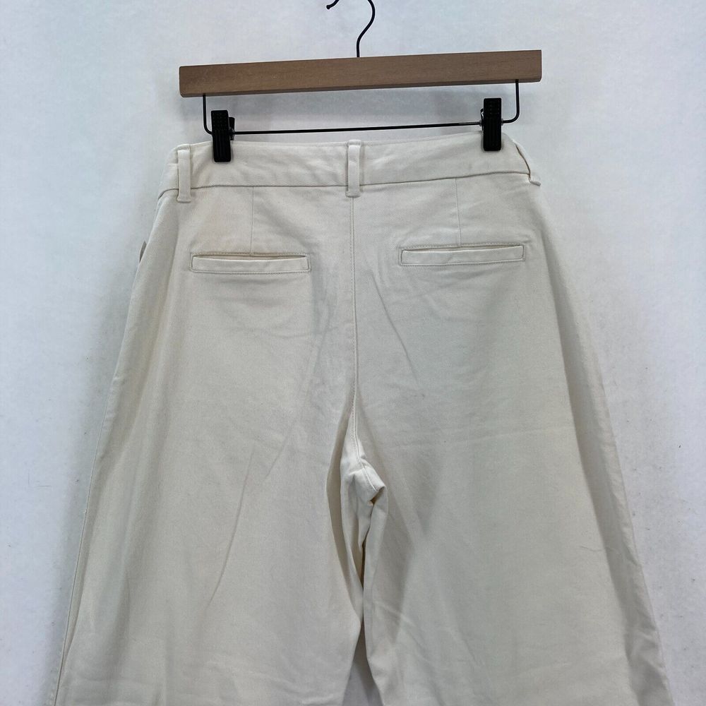 GAP Cream Wide Leg Crop Pants. 10 Tall - Picture 12 of 15
